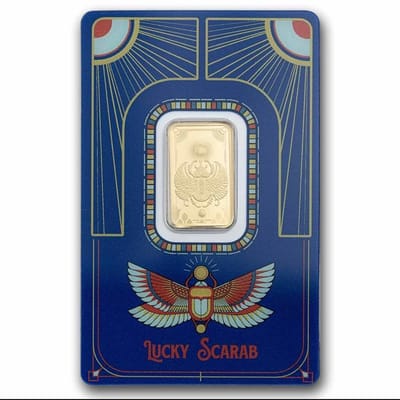 5 gram Gold Bar - PAMP Suisse (Lucky Scarab)