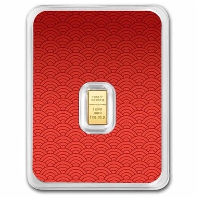 2026 1 Gram Gold Bar Lunar Series Year of the Hors - additional view