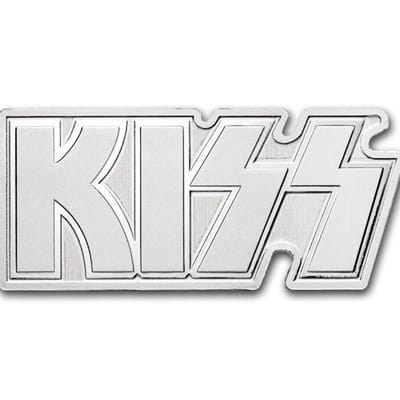 KISS 1 oz Silver KISS Shaped Logo .999 Fine Silver