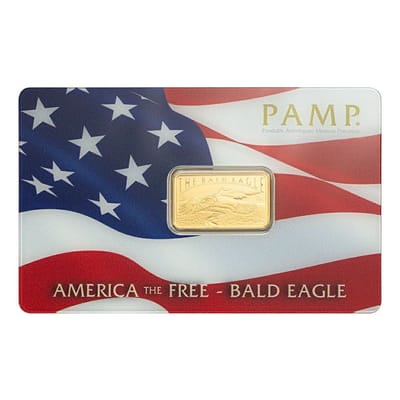 Pamp America the free bald eagle 5gram gold 