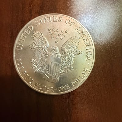 1987 American Silver Eagle BU - additional view