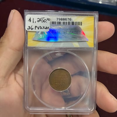 1914-D 1C Lamination Error ANACS VG10 RARE - additional view