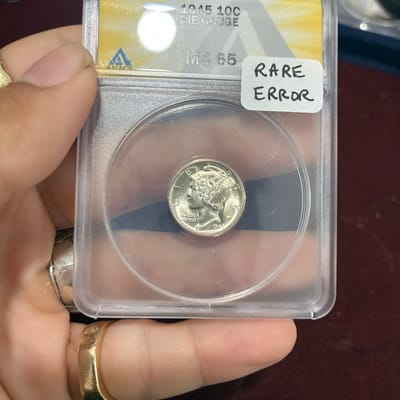 1945 10C Die Gouge Error ANACS MS65 - additional view