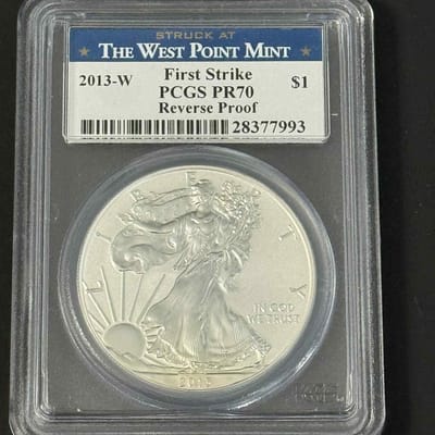2013-W Silver Eagle First Strike Reverse PR70 - additional view