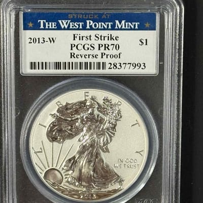 2013-W Silver Eagle First Strike Reverse PR70