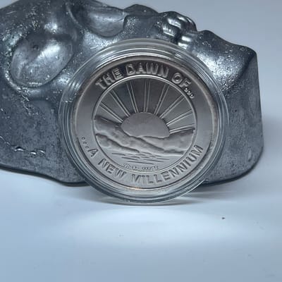 1 oz Silver Coin 2000 The Dawn of a New Millenium - additional view