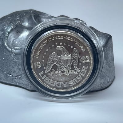 1 oz Coin 1983 Liberty Silver .999 Pure Silver