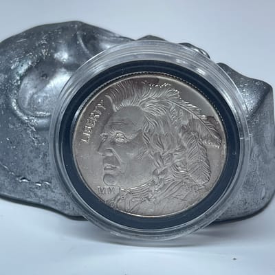 1 oz .999  Liberty Fine Silver Buffalo Round MM