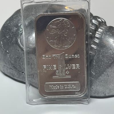 1 oz .999 Fine Silver Bar Walking Liberty Design