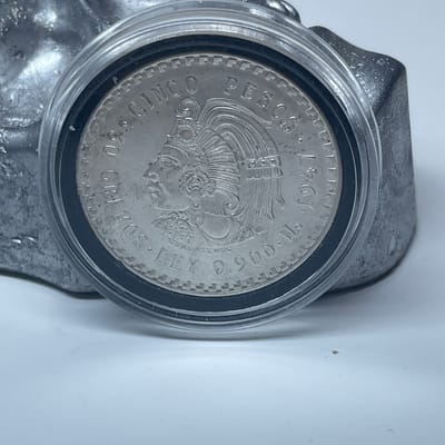 0.87 Troy Oz .900 1947 Mexico 5 Pesos