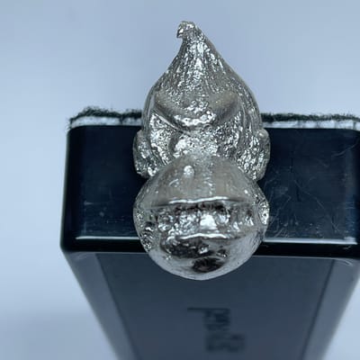 2.7 oz Donkey Kong Head Hand Poured .999 Silver - additional view