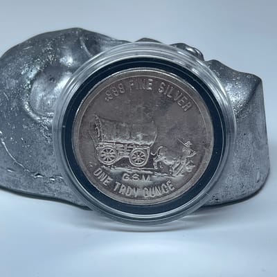1 oz Golden State Mint .999 Fine Silver GSM - additional view