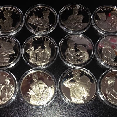 NORMAN ROCKWELL SPIRIT OF SCOUTING .925 SET - additional view