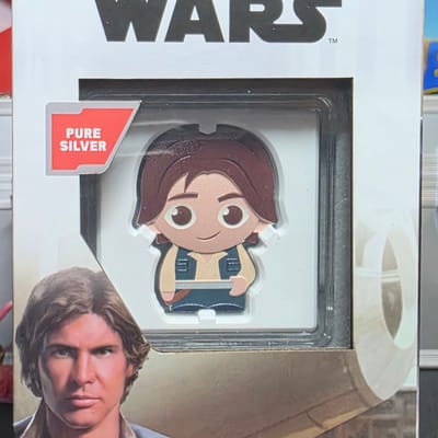 Han Solo Star Wars CHIBI 1 Oz Silver Coin 2021