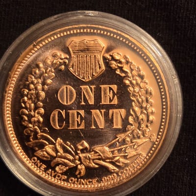 Copper round - additional view