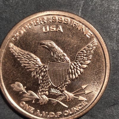 1oz Copper Round - additional view