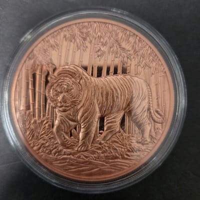 5oz Copper Tiger - additional view