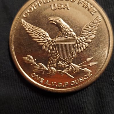 Copper round - additional view
