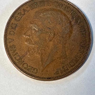 1927 English George 5th Penny