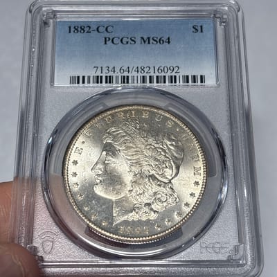 1882 CC Morgan Silver Dollar MS 64