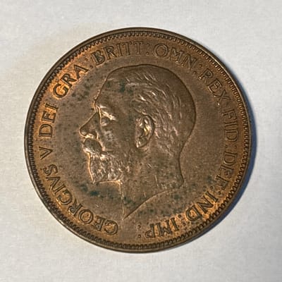1935 English George 5th Penny