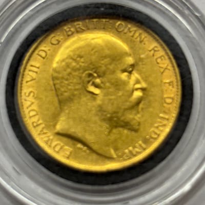 1908 Gold Half Sovereign Edward VII - Royal Mint - additional view