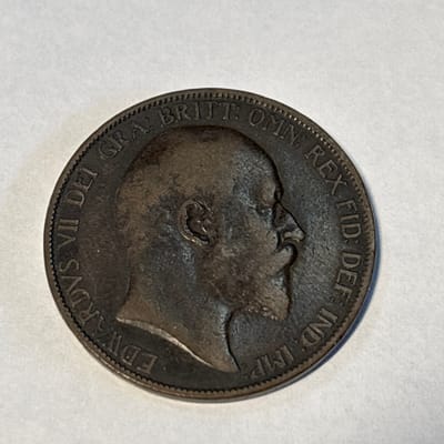 1902 England Penny Edward 7th
