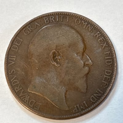 1905 English Penny Edward 7th