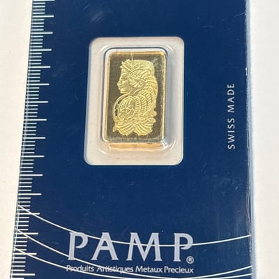5g PAMP Suisse Lady Fortuna Gold Bar .9999 