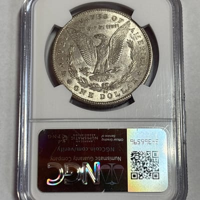 1878 CC Morgan Silver Dollar NGC 55 - additional view