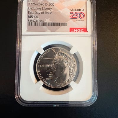 2026 Enduring Liberty Half Dollar 250 Label