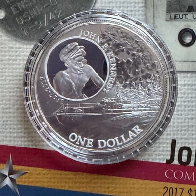 2017 John F. Kennedy Solomon Islands 1 oz Silver