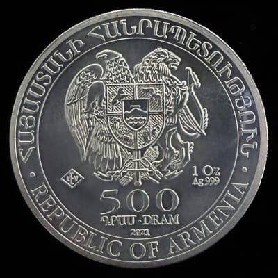 2021 Noah’s Ark Armenia 1 oz Silver Coin - additional view