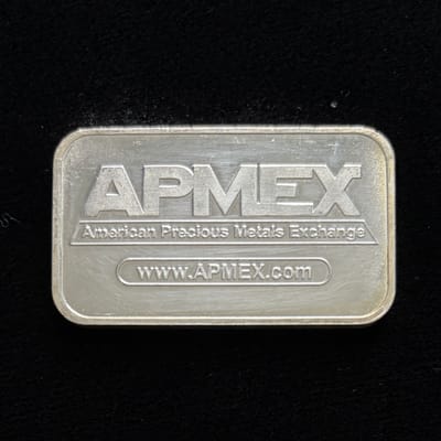 1 oz APMEX Silver Bar .999 Fine Silver - additional view