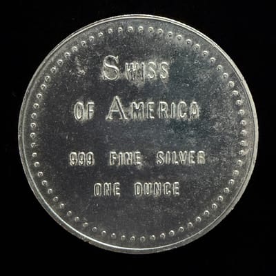 Swiss of America 1 oz .999 Fine Silver Round