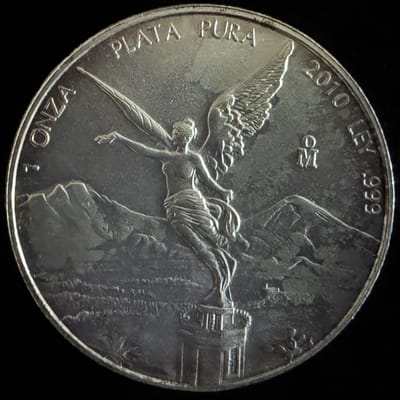 2010 Mexico Libertad 1 oz .999 Silver Coin