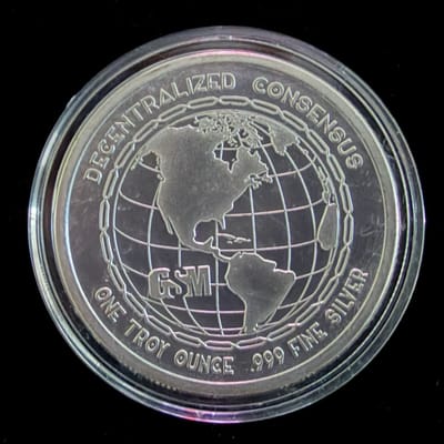 Bitcoin 1 oz .999 Fine Silver Round - additional view
