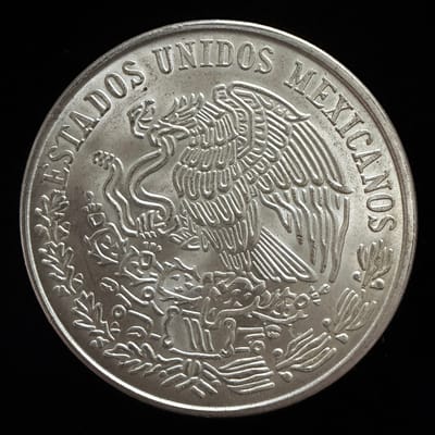 1979 Mexico 100 Pesos Coin .720 Silver - additional view