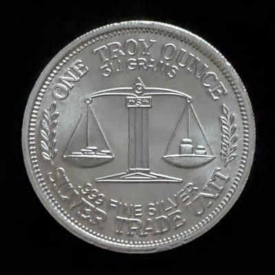 1895 1 oz Silver Trade Unit Morgan .999 Fine - additional view