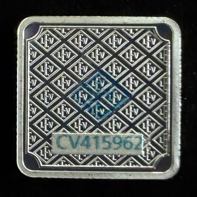 Geiger 5 gram .999 Fine Silver Bar - additional view