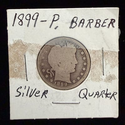 1899 Barber Quarter – 90% Silver