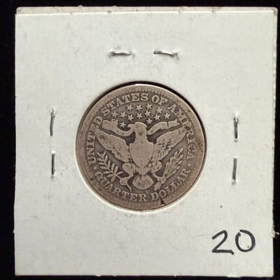 1915-D Barber Quarter – 90% Silver - additional view
