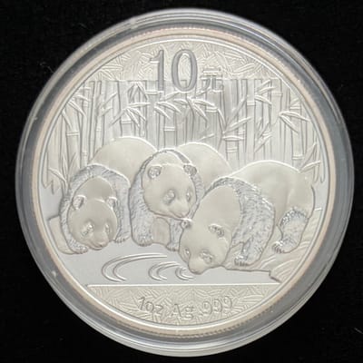 2013 Silver Panda 1 Oz .999 Fine Coin