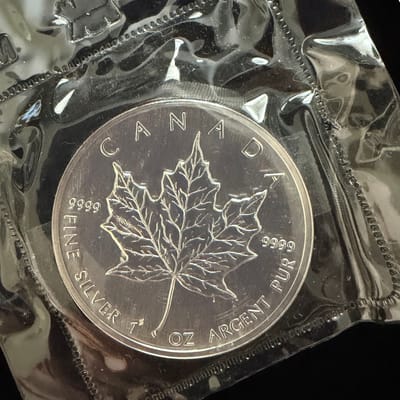 1988 Sealed Silver Maple Leaf 1 oz Silver Coin