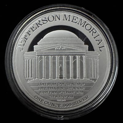 2015 Proof Jefferson Memorial 1 oz Silver Coin