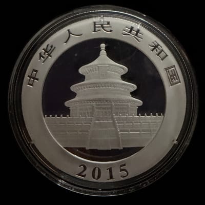 2015 Silver Panda 1 Oz .999 Fine Coin - additional view