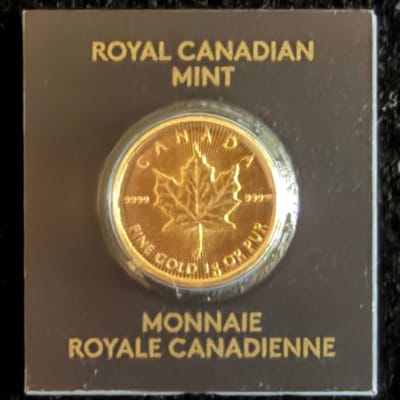 2026 Canada 1g Gold Maple Leaf .9999 Fine Gold