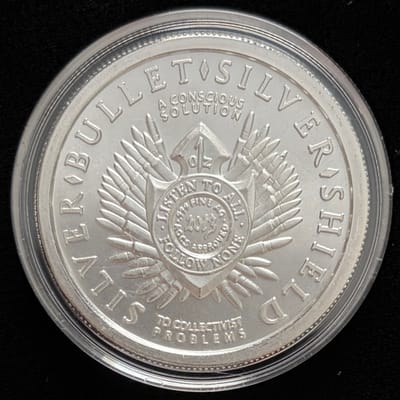2013 Silver Shield Freedom Girl 1 oz Silver Round - additional view