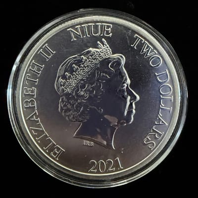2021 Wonder Woman Niue 1 oz Silver Coin - additional view