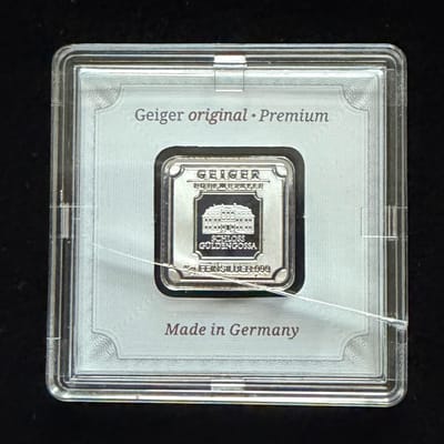 5g Geiger Edelmetalle .999 Fine Silver Bar